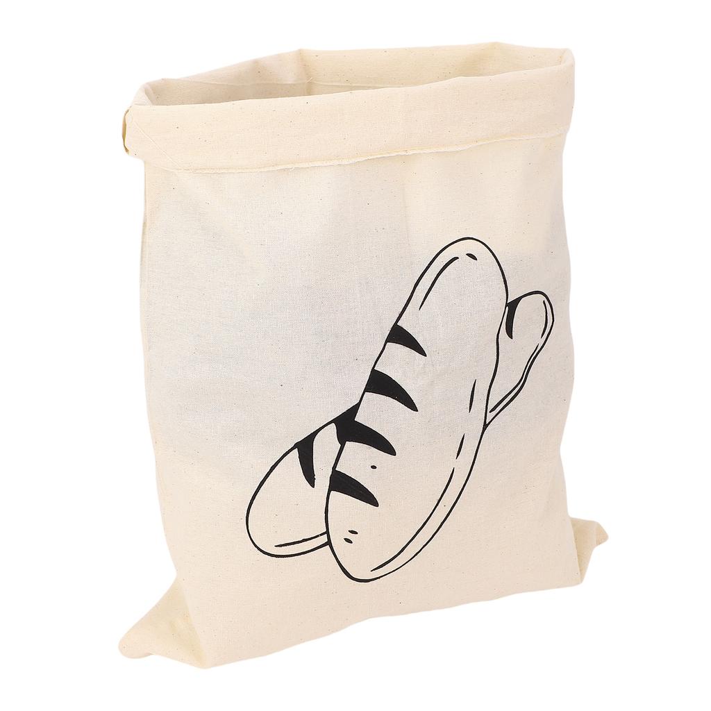 3 Pcs Linen Bread Bags Reusable Drawstring Homemade Bread Container Bags for Fruit Vegetable 40x30cm