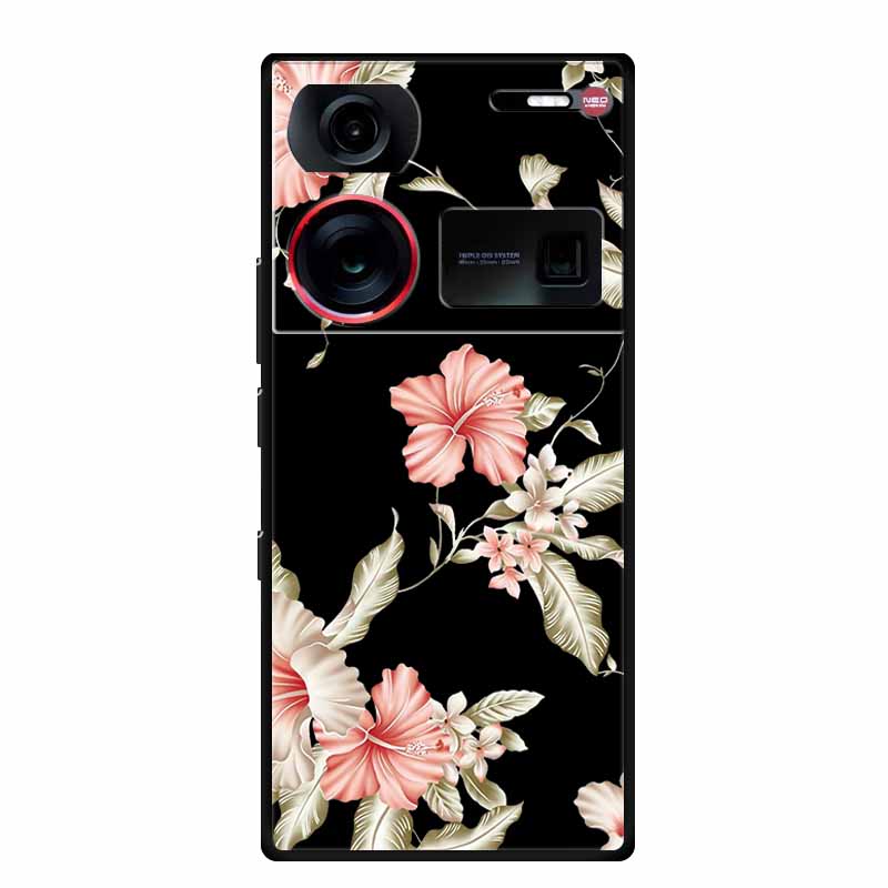 6.8" For ZTE Nubia Z60 Ultra Case Shockproof Black Silicone Soft Phone Case For ZTE Nubia Z60 Ultra Back Cover Case Cute Cartoon