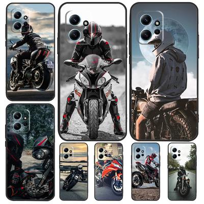Motorcycle Man Case For Xiaomi Redmi Note 11 12 10 Pro 8 9 Note 12S 11S 9S 10S Redmi 12C 9C 10C 12 Cover