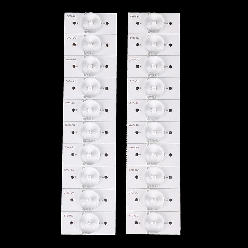 10Pcs General Direct Type 3V 6V Lamp Beads Tv Led Backlight With Optical Lens