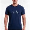 Pulse TShirt Summer Casual Cotton Tee Oversized Streetwear Tops Vintage Graphic Print Loose Fit Short Sleeve 100 Cotton