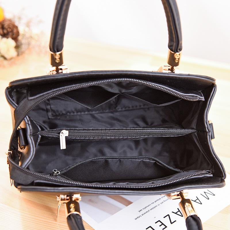 Elegant Women Handbag For Women Pendant Shoulder Bag PU Leather Crossbody Bag Multi-pocket Top-handle Bag Totes KTY