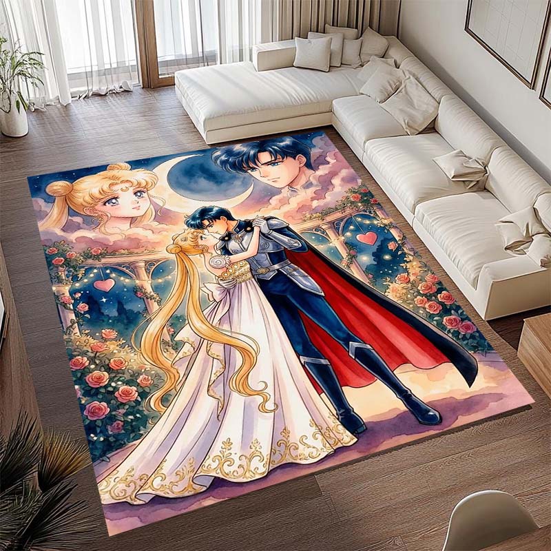 Diese beliebte Spielmatte im Anime-Design mit Pretty Guardian Sailor Moon besteht aus bequemem, weichem, dickem und rutschfestem Flan
