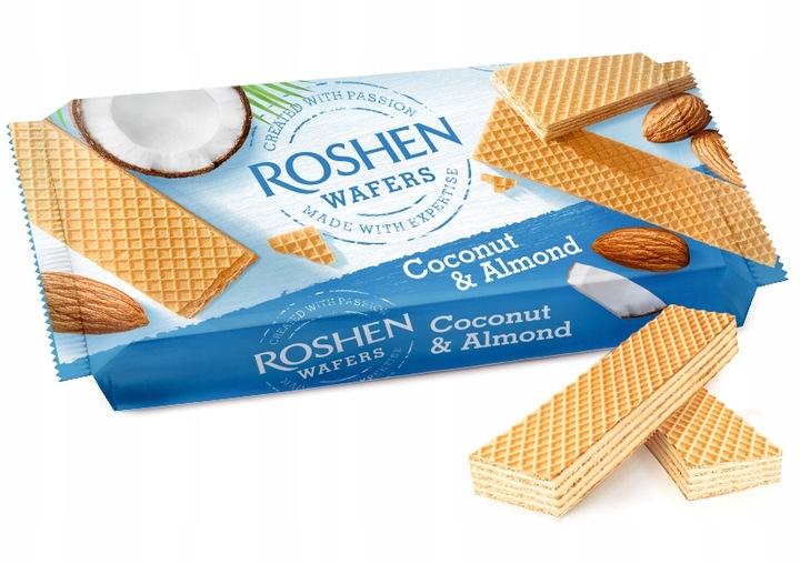 Roshen Wafelki Z Nadzieniem Kokosowo-Migdałowym 216 G