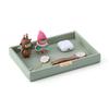 Nordic Desktop Storage Tray Leather Decorative Vanity Tray Watch Holder Perfume Tray  Bedroom