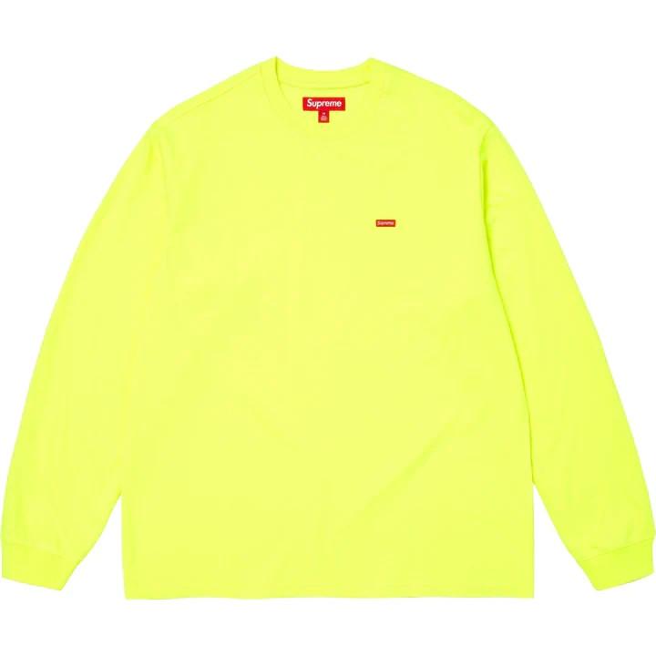 Supreme Small Box L/S Tee Fluorescent Yellow XXL