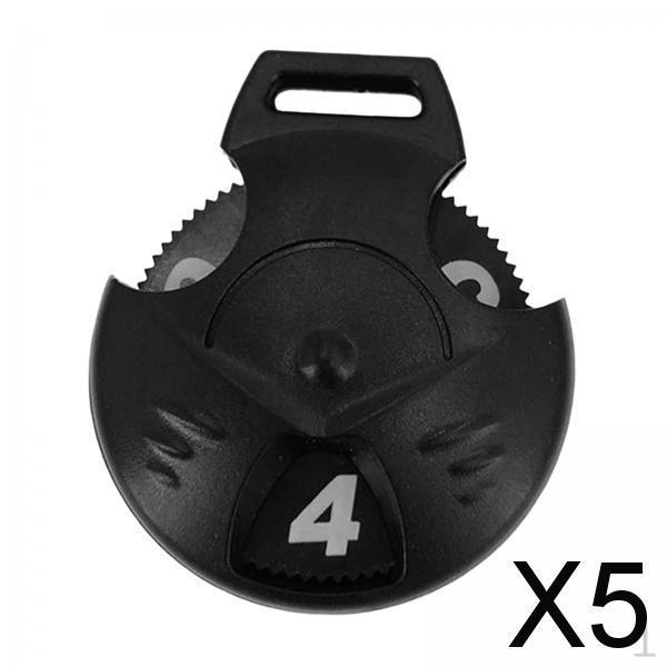 5xInterchangeable Number Tag Golf Wood Clubs Club Head Cover Tags Round Edge 3cm