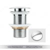 Bathroom Sink Stopper Washbasin Pop Up Drain Plug Cover Waste Pipe Drainer With Or Without Overflow For Bath Accessories