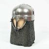 Mittelalterlicher Roa-Bascinet-Helm aus Stahl, 18-Gauge-Ritter-Wikingerhelm
