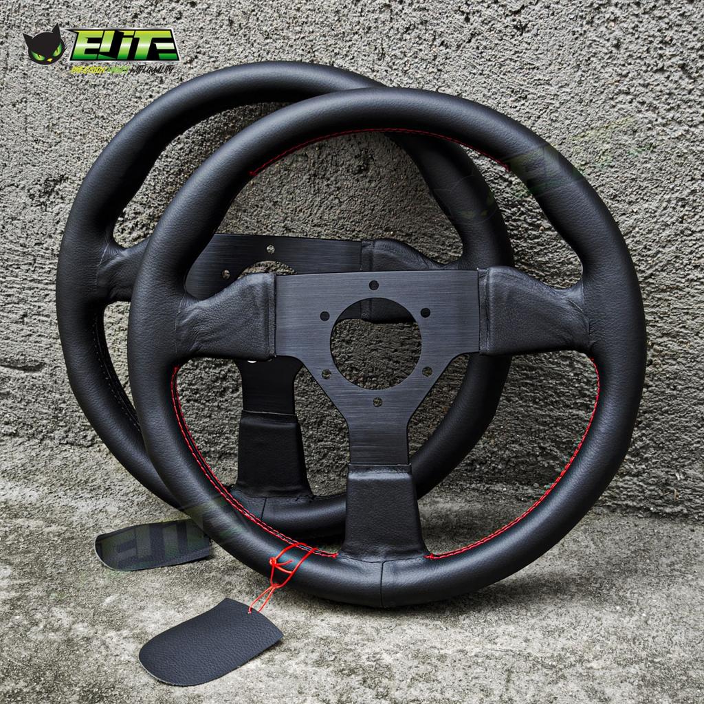 SIBEIKE Racing Sports Steering Wheel Universal Car Mini Leather Steering Wheel