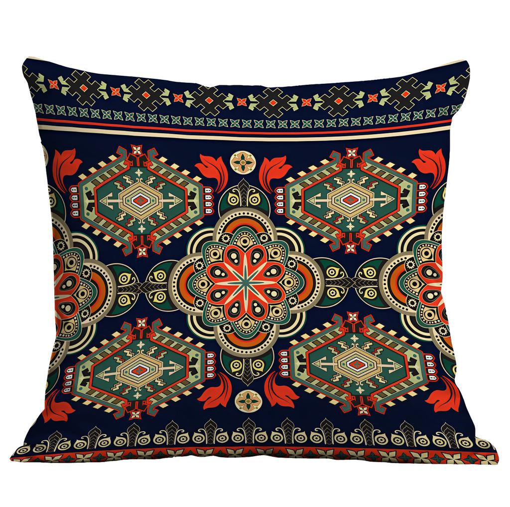 Bohemian Ethnic Style Pillow Cover Living Room Sofa Cushion Hotel Teahouse Pillow Cushion Cover Premium Durable