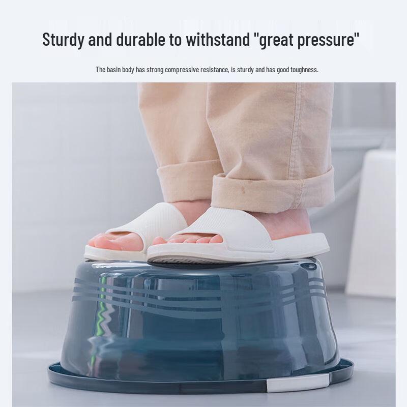 Chahua 38cm Thickened Plastic Washbasin with Handle