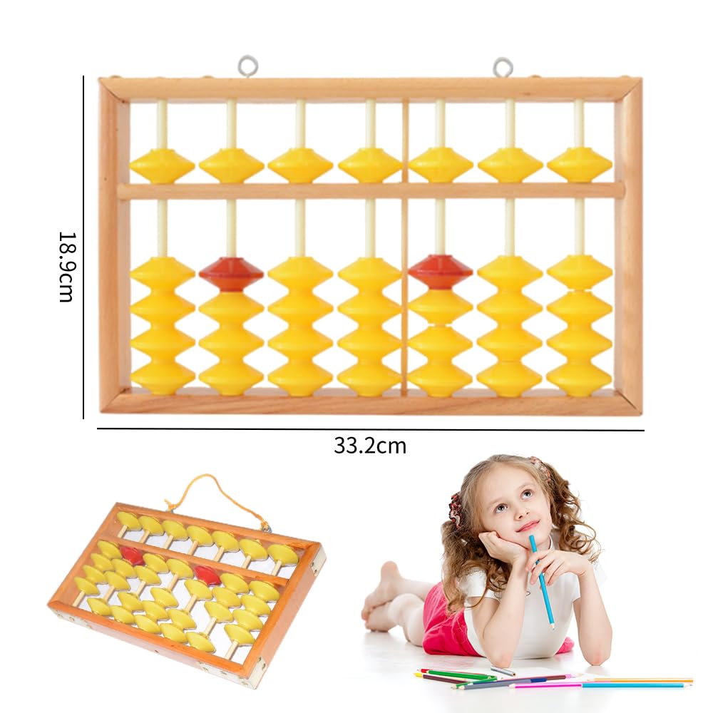Mini Abacus Wooden Calculator Manual Calculator Kids Abacus Learning Calculator Teacher Education Tool Student Learning Supplies (Style)