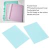 20 Sheets Loose Leaf Binding Cover   20 Holes Flexible PP Plastic Loose Leaf Presentation Binding Case