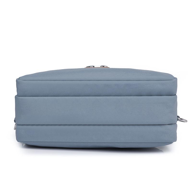 Borsa piccola da donna, borsa a tracolla, in nylon, quadrata, multitasche, tinta unita