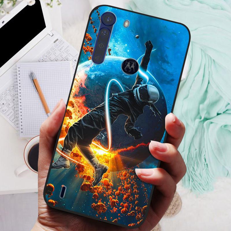 For Motorola One Fusion Case Black Bumper Soft Silicone Cover For Moto One Fusion Plus Phone Cases OneFusion Fusion+ Funda Shell