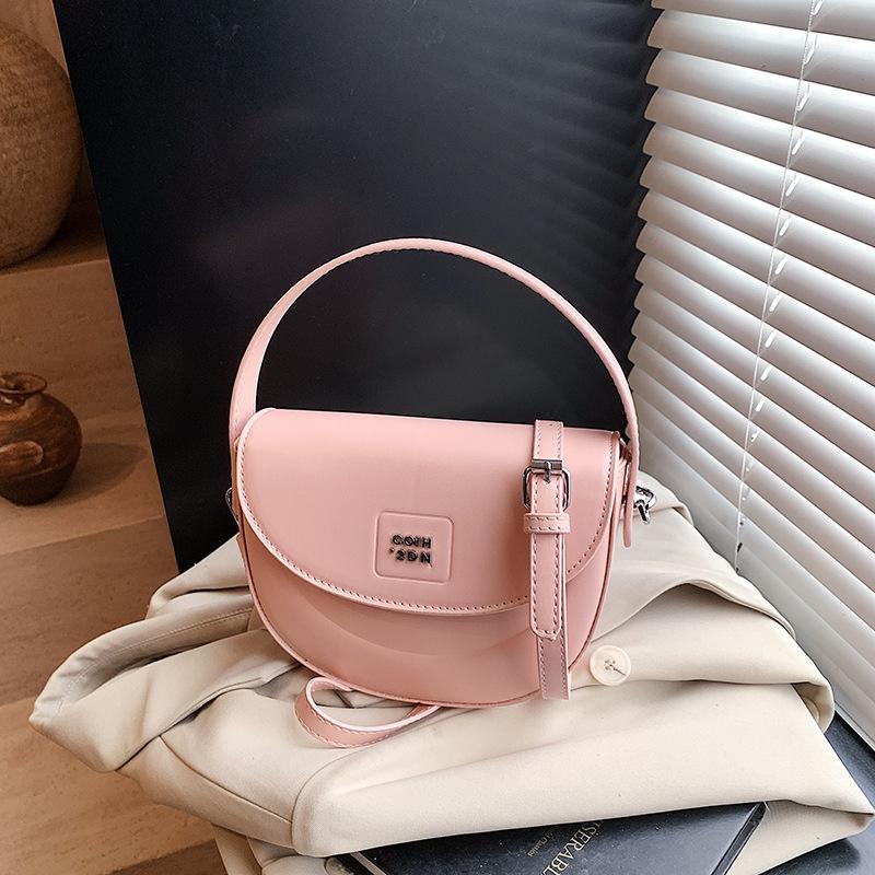 Summer niche texture handbag small bag women's 2025 new simple saddle bag versatile shoulder messenger bag