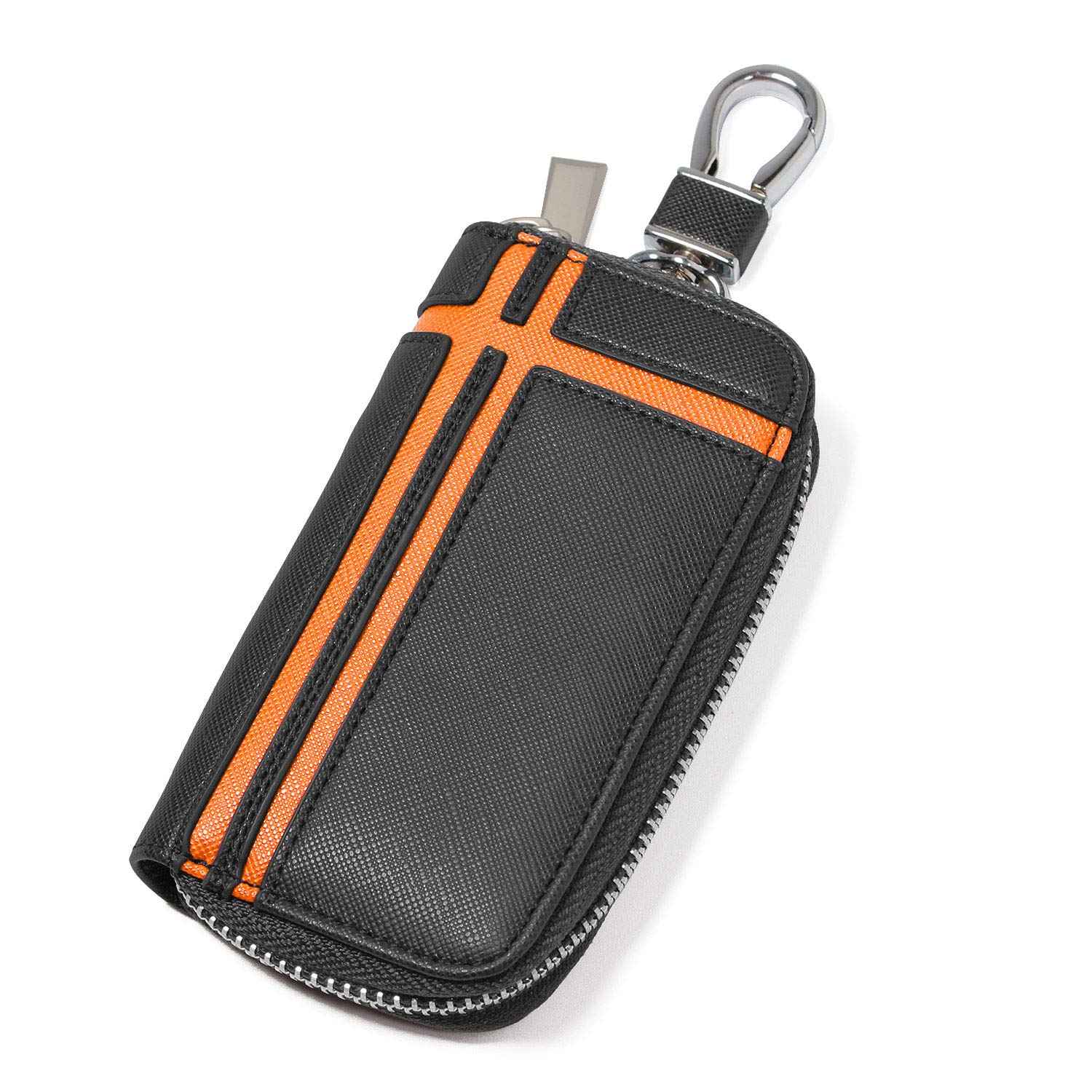 

Daylight Key Smart Car Key Key Card and Bill Large Case, Key, Case, Men s Holder, Leather, 6-Ring Zipper, Slots, Driver s License, Compartment,