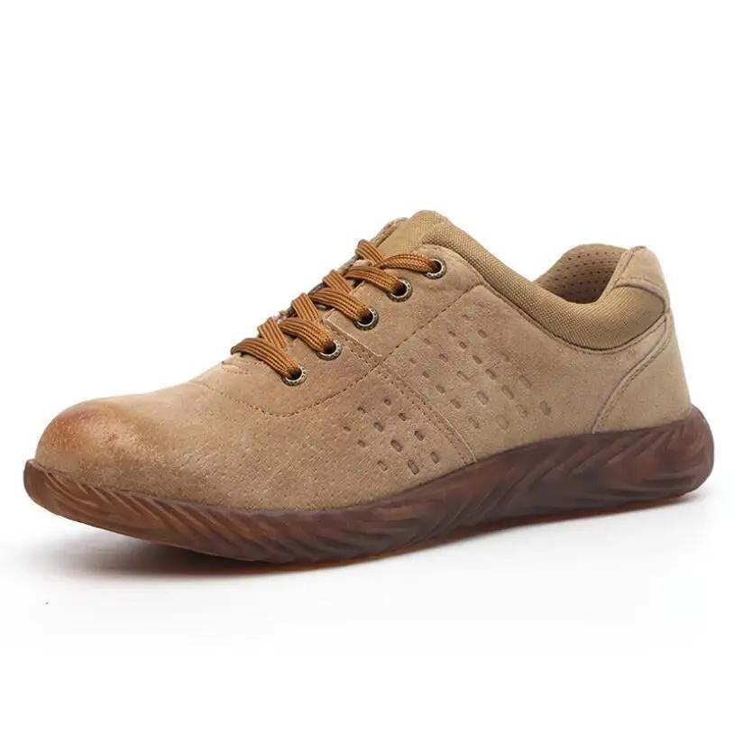 

Mens Work Boots Fashion Outdoor Steel Toe Cow Leather Steel Toe Shoes Men Anti Slip Puncture Proof Safety Shoes Boot Man 47