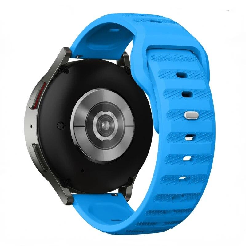 

22 мм 20 мм силіконовий ремінець для дихаючого браслета Amazfit GTR 4/GTS 4 Samsung Galaxy Watch 5/4/3 Huawei Watch 4/3/GT3-2 Pro Band For 20mm небо синє кольору