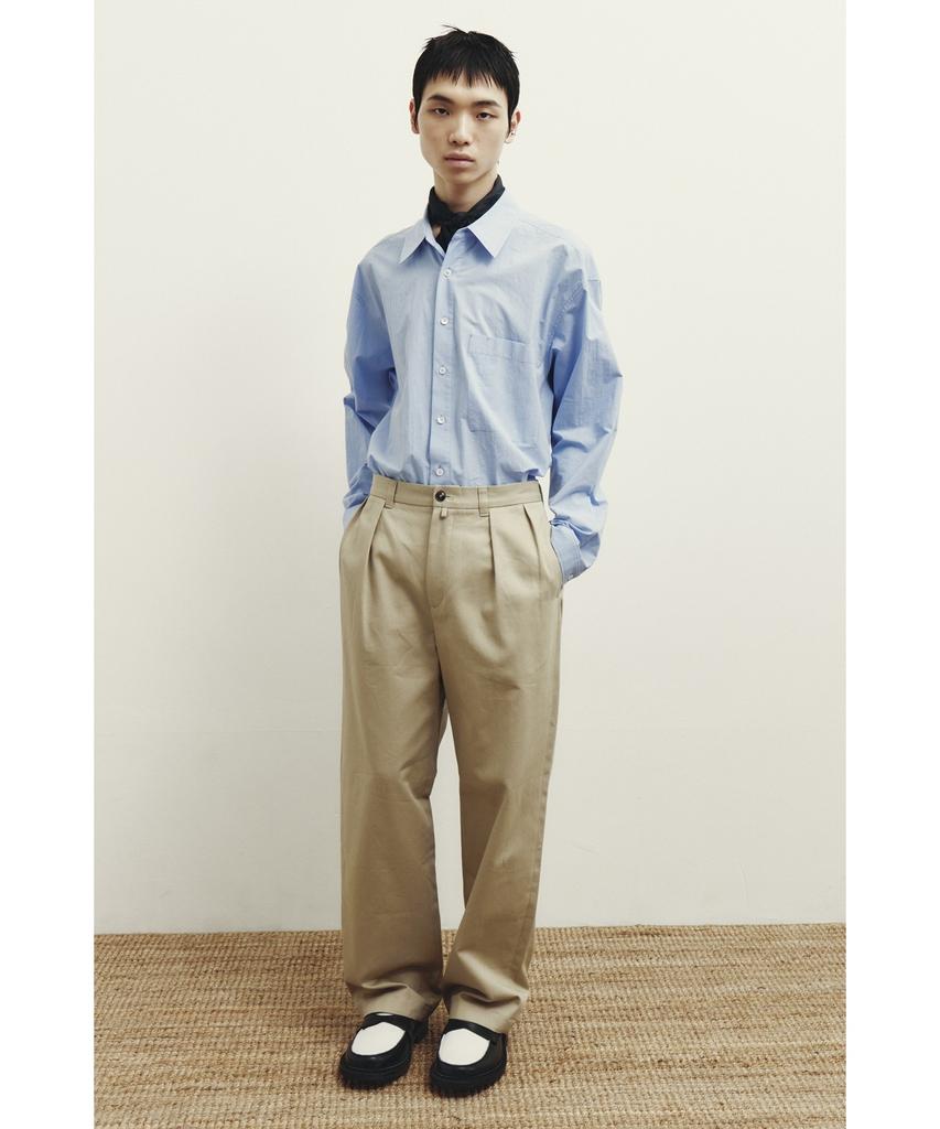YOUTH 2-Pleated Chino Pants - Beige