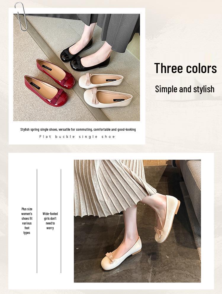 Women's Plus Size Mary Jane Flats: Round Toe, Wide Fit, Sizes 41-43, Sweet Granny Style