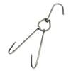 2x Stainless Steel Meat Hook Poultry Double Hooks 34cm Long