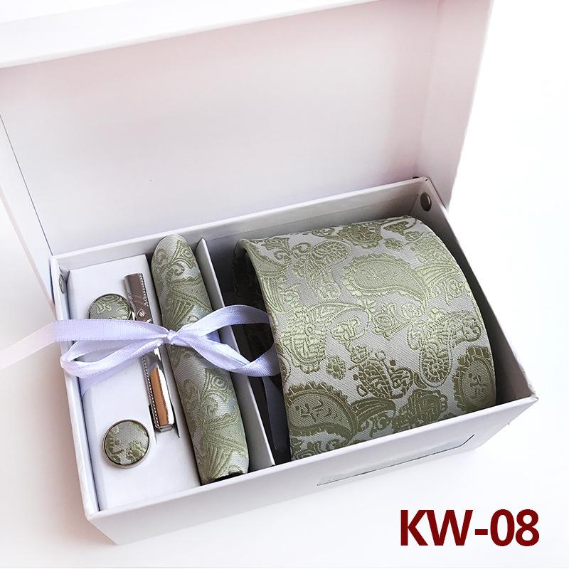 Herren-Krawatten-Geschenkbox 6-teiliges Set Gruppenkrawatte Business-Kleidung Geschenk-Krawatte
