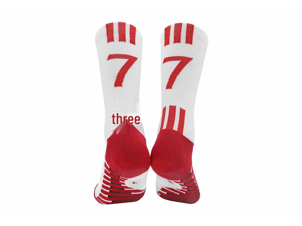 Men's Professional Anti-Slip Mid-Calf Football Socks with Towel Bottom for Training and Casual Sports