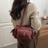 Handbag for Women, Casual, Large Capacity, Bowling Bag with Multiple Pockets, Underarm Style, Boston Single Shoulder Bag