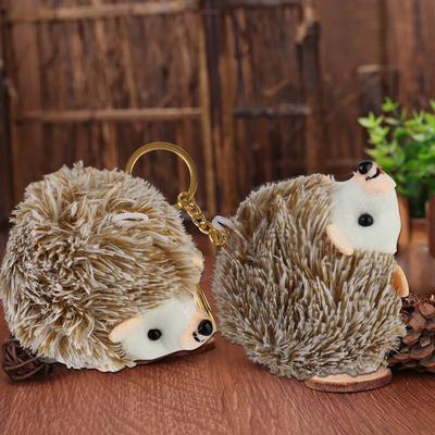 Key Holder Car Keyring Women Car Keychain Auto Accessories Creative Gift Plush Hedgehog Keychain