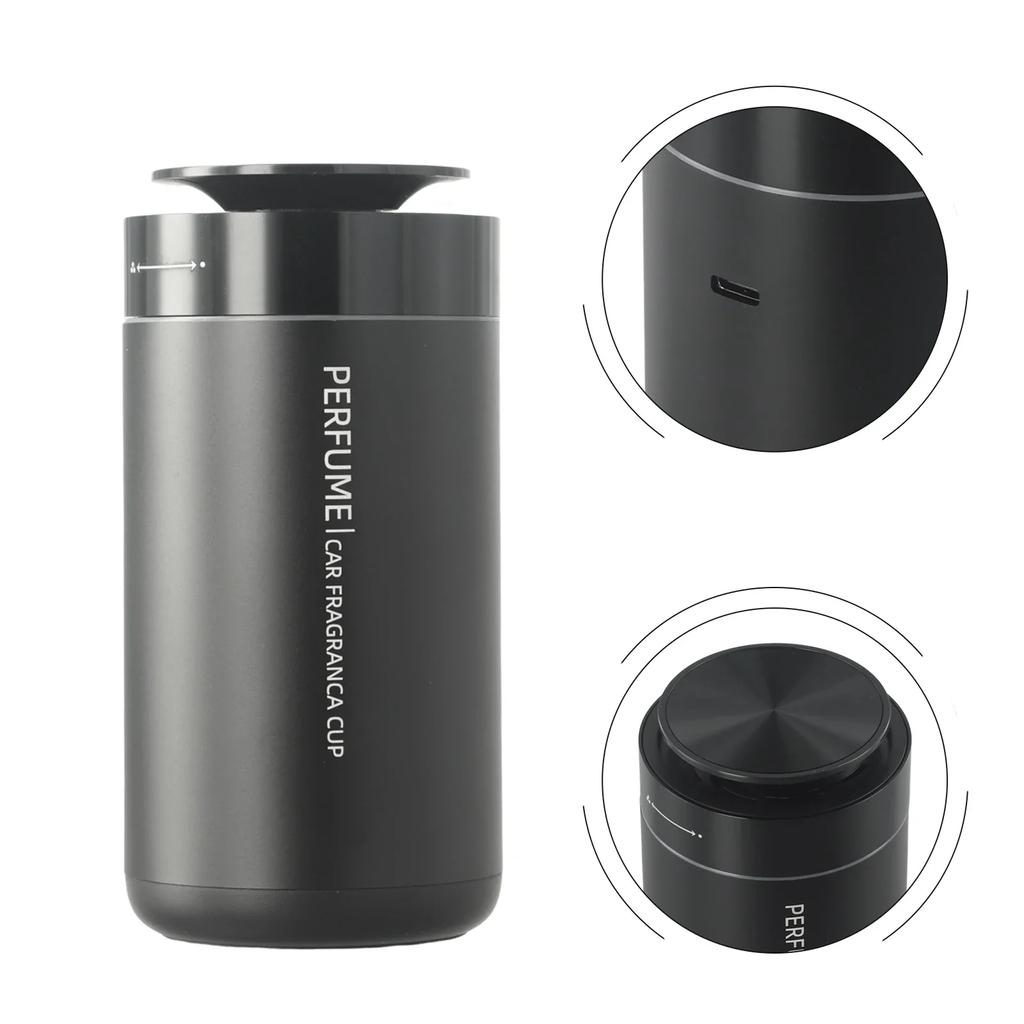 Features Aroma Diffuser Scent Car Air Machine Decomposes Formaldehyde Electric Turbine Intelligent Changing LED Ambient Light