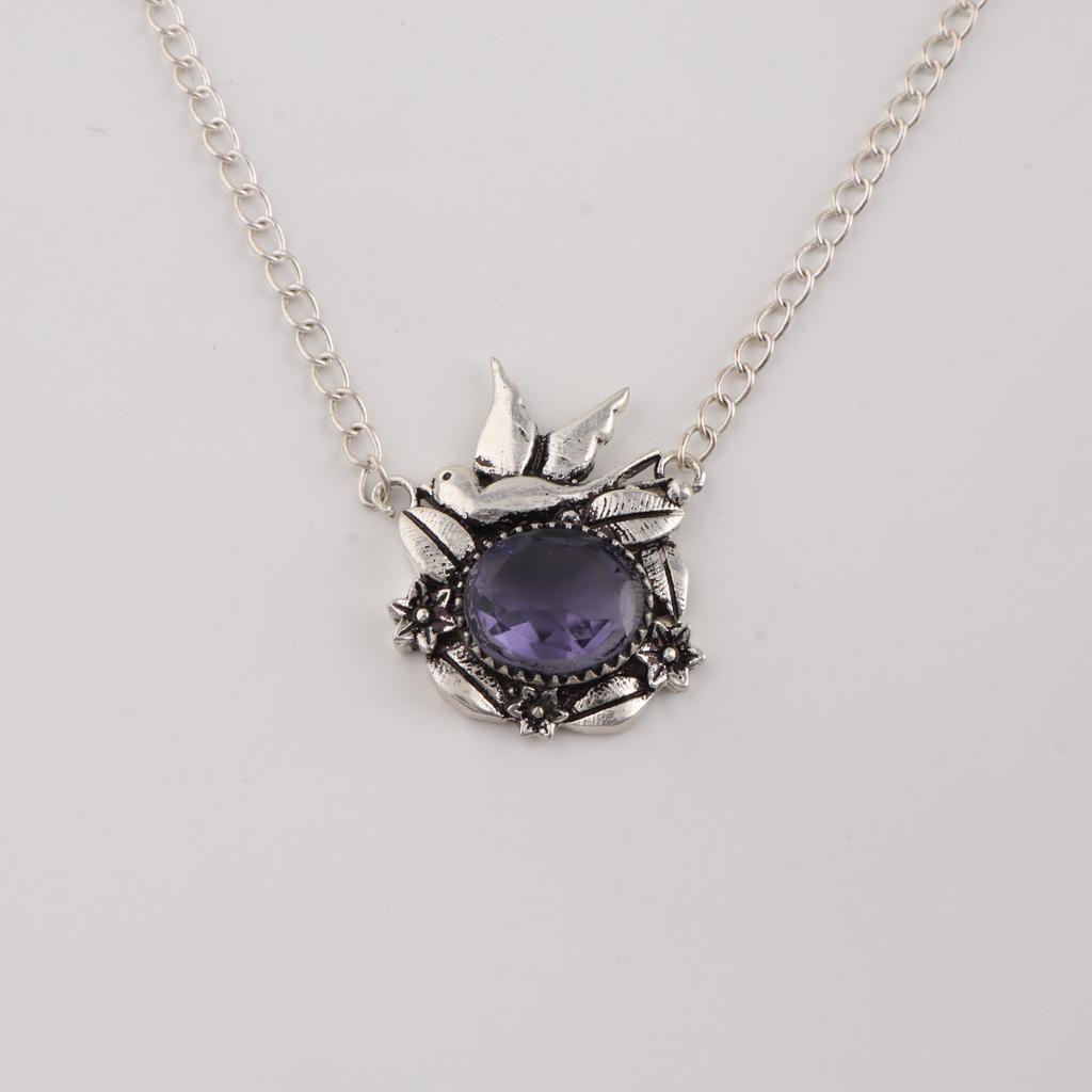 Natural Iolite Gemstone Silver Pendant 0.5" 925 Sterling Silver Designer Jewelry For Gift CP-43-10