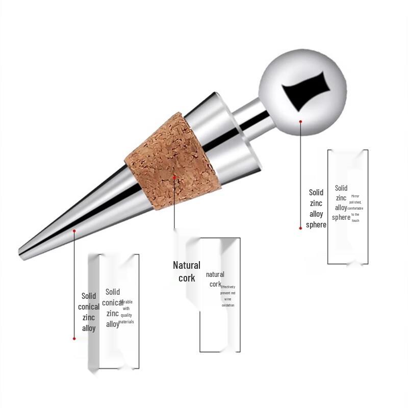 Premium Universal Vacuum Wine & Whiskey Bottle Stopper