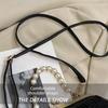 Folded mouth gold bag women's light luxury pearl handbag