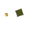 Modern Resin Fruit Figurine Sculpture And Square Wall Clock Ornament for Tabletop Bookshelf Dining