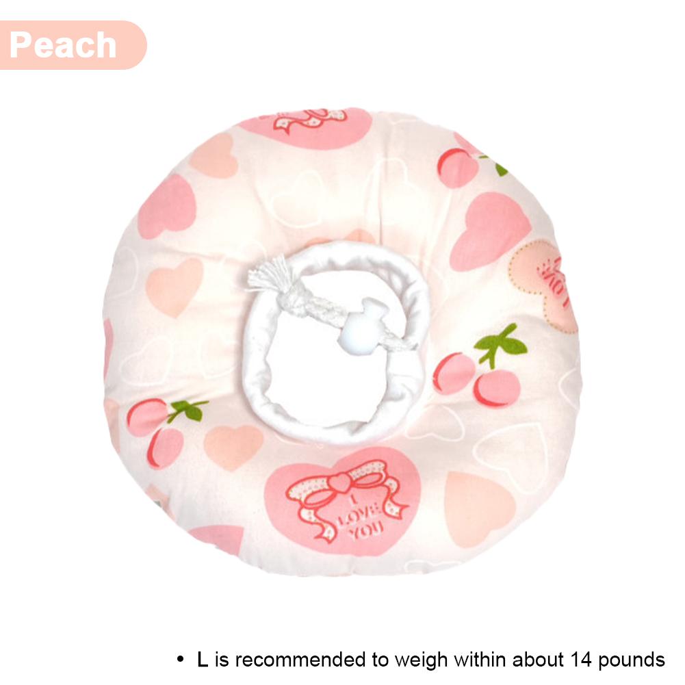 Haustier Katze E-Kragen Erholungskegel Schutz Elizabeth-Kragen Verstellbarer Baumwollmischkragen Bedruckter Elizabeth-Kreis für Katze