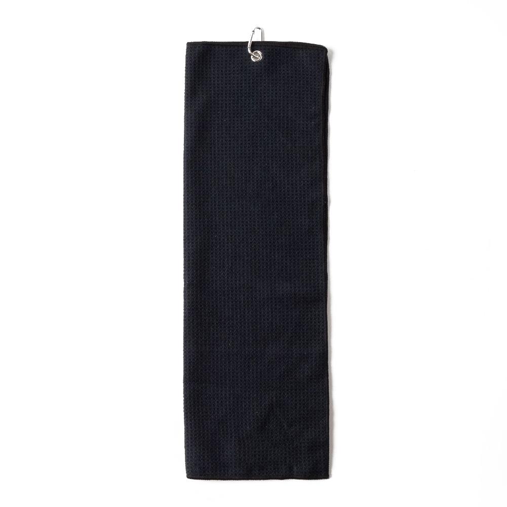 2025 Golf Towel Waffle Cycling Sports Running Yoga Fitness Towels Buckle Clips Cotton Soft Golf Towel with Hook Hand