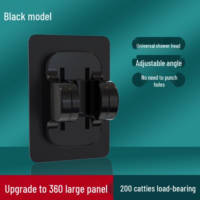 

No-Drill Suction Cup Shower Head Holder - Bathroom Bracket for Rain & Flower Style Heads