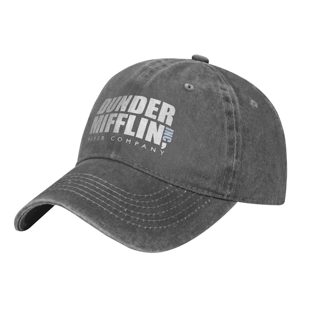 Dunder Mifflin The Office Baseball Caps Casual Distressed Washed TV Show Snapback Hat Unisex Outdoor Workouts Gift Caps Hat