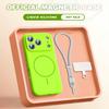 Wrist Strap Liquid Silicone Magnetic Phone Case For For Iphone 17 Air 11 12 13 16 Pro Max 1 14 16 Plus 16E  Lanyard Cover