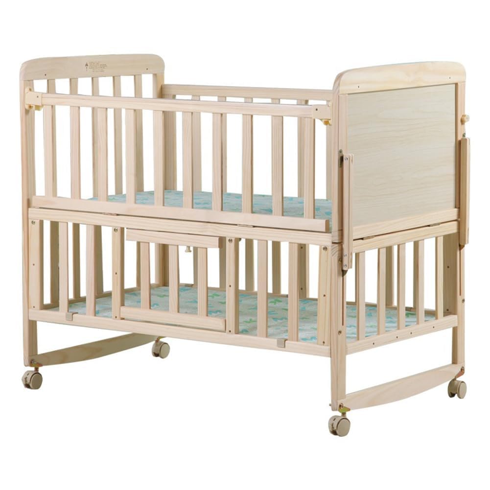 Areden Wooden Crib with Baby Sturdy and Easy To with Adjustable Fall Simple and Stylish Suitable for Baby Shower and Babies of Various Moves Between