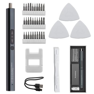 Glvaner Electric Precision Screwdriver Small Torx Screwdriver with LED Lithium USB 36 In 1 Repair DIY Work Hexagonal Convenient with S2 Steel Storage