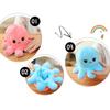 Mood Octopus Reversible Plush Toy  Soft Stuffed Simulation Octopus Doll Cute Stuffed Toy Baby Gift
