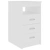 Sideboard with Drawers White 40 x 50 x 76 cm Engineered Wood