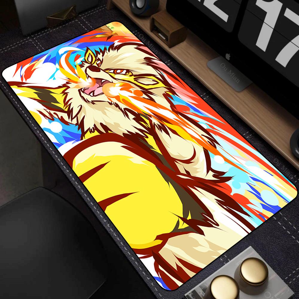 Large Kawaii Mouse Pad Laptop Non Slip Gaming Keyboard Mats Rug New Japan Anime P-pokemon Mousepad XL Gamer Cabinet elf Desk Mat