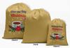 Darling Souvenir Blue House & Tree Christmas Party Supplies Gift Pouches Favor Candy Bags 15