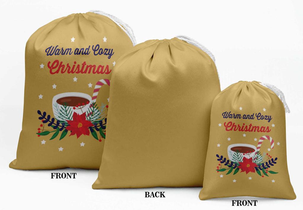 Darling Souvenir Blue House & Tree Christmas Party Supplies Gift Pouches Favor Candy Bags 15