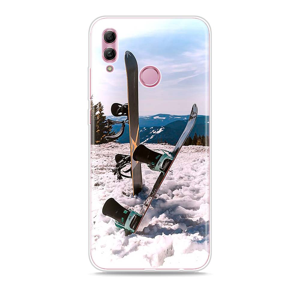 Skidåkning Snö Snowboard Silikonskydd För Honor 30 30S 30i 9 10 9A 9C 9S 9N 10i 10X 9X Lite Pro 5G Fodral