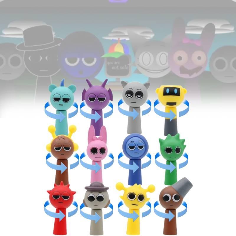 Sprunki The Character Model Toy Head Can Spin Cute Children Holiday Figures Gift